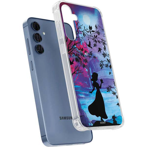 Disney Snow White Enchanted Forest Silhouette Galaxy S24 Clear Case