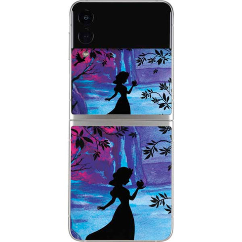 Disney Snow White Enchanted Forest Silhouette Galaxy Z Flip3 5G Skin