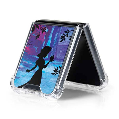 Disney Snow White Enchanted Forest Silhouette Galaxy Z Flip5 5G Clear Case