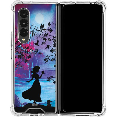 Disney Snow White Enchanted Forest Silhouette Galaxy Z Fold4 5G Clear Case