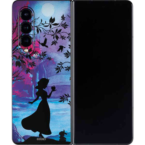 Disney Snow White Enchanted Forest Silhouette Galaxy Z Fold4 5G Skin