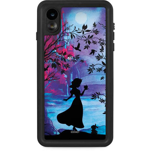 Disney Snow White Enchanted Forest Silhouette iPhone XR Waterproof Case
