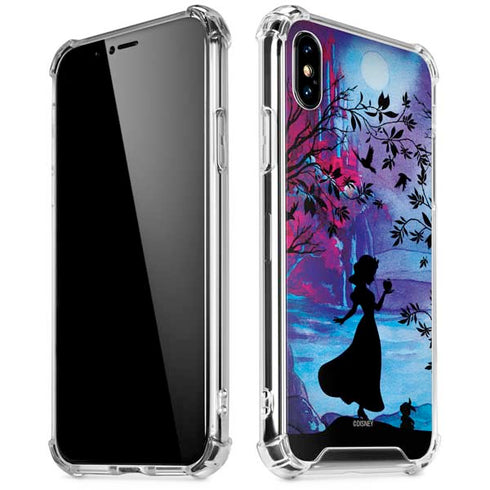 Disney Snow White Enchanted Forest Silhouette iPhone XS Max Clear Case