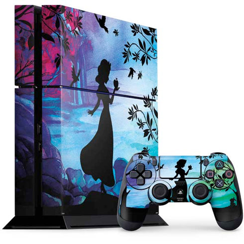 Disney Snow White Enchanted Forest Silhouette PS4 Console and Controller Bundle Skin