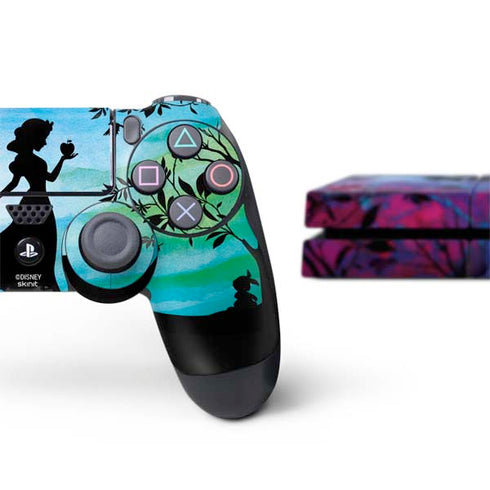 Disney Snow White Enchanted Forest Silhouette PS4 Console and Controller Bundle Skin