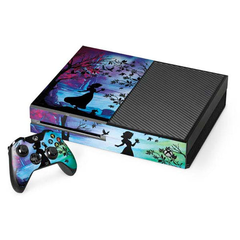 Disney Snow White Enchanted Forest Silhouette Xbox One Console and Controller Bundle Skin