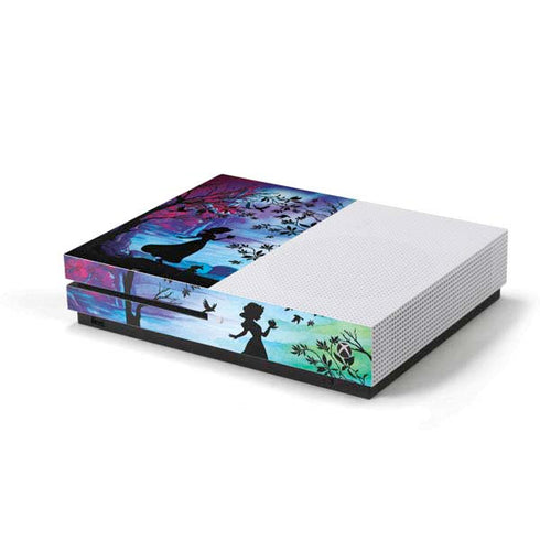 Disney Snow White Enchanted Forest Silhouette Xbox One S Console Skin
