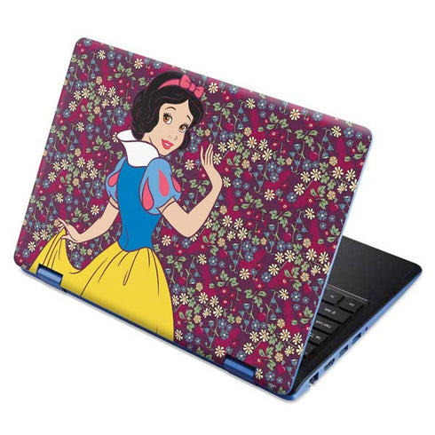 Disney Snow White Character with Floral Pattern Aspire R11 11.6in Skin