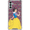 Disney Snow White Character with Floral Pattern Galaxy A13 5G Clear Case