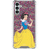 Disney Snow White Character with Floral Pattern Galaxy A13 5G Clear Case
