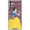 Disney Snow White Character with Floral Pattern Galaxy A15 5G Clear Case