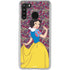 Disney Snow White Character with Floral Pattern Galaxy A21 Clear Case