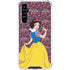 Disney Snow White Character with Floral Pattern Galaxy A54 5G Clear Case