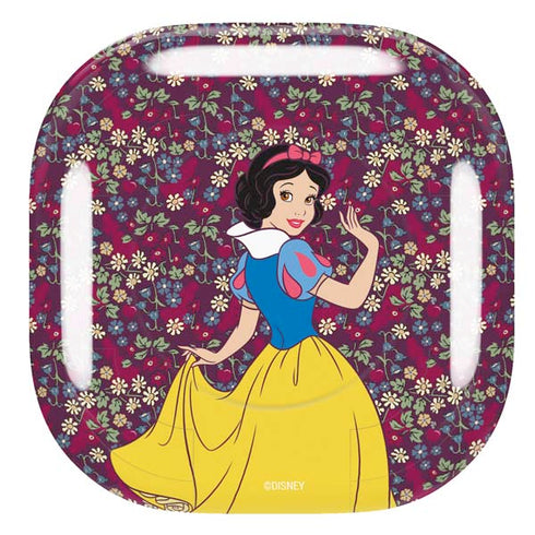 Disney Snow White Character with Floral Pattern Galaxy Buds Pro Skin