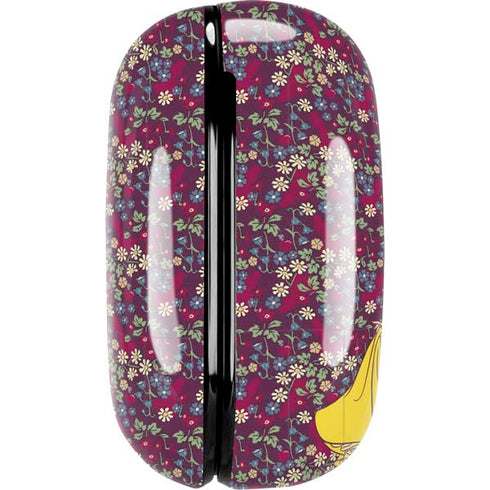 Disney Snow White Character with Floral Pattern Galaxy Buds Pro Skin