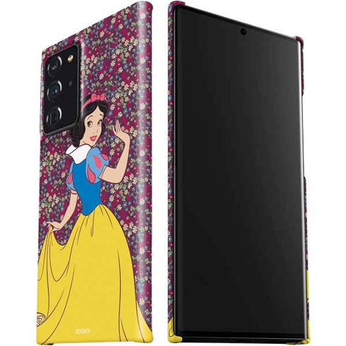 Disney Snow White Character with Floral Pattern Galaxy Note20 Ultra 5G Lite Case