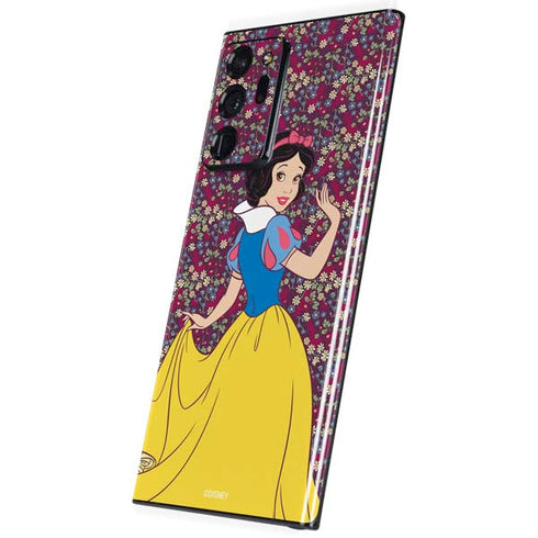 Disney Snow White Character with Floral Pattern Galaxy Note20 Ultra 5G Skin