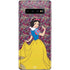 Disney Snow White Character with Floral Pattern Galaxy S10 Plus Skin