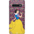 Disney Snow White Character with Floral Pattern Galaxy S10 Skin