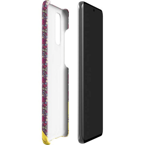 Disney Snow White Character with Floral Pattern Galaxy S20 Lite Case