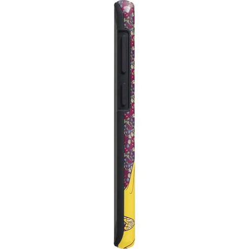 Disney Snow White Character with Floral Pattern Galaxy S20 Plus Pro Case