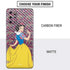 Disney Snow White Character with Floral Pattern Galaxy S20 Plus Skin