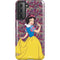Disney Snow White Character with Floral Pattern Galaxy S21 5G Pro Case