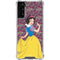 Disney Snow White Character with Floral Pattern Galaxy S21 FE Clear Case