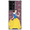 Disney Snow White Character with Floral Pattern Galaxy S21 Ultra 5G Clear Case
