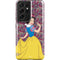 Disney Snow White Character with Floral Pattern Galaxy S21 Ultra 5G Pro Case
