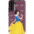Disney Snow White Character with Floral Pattern Galaxy S22 Plus Pro Case