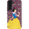 Disney Snow White Character with Floral Pattern Galaxy S22 Pro Case