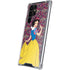 Disney Snow White Character with Floral Pattern Galaxy S22 Ultra Clear Case