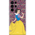 Disney Snow White Character with Floral Pattern Galaxy S22 Ultra Skin