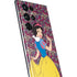 Disney Snow White Character with Floral Pattern Galaxy S22 Ultra Skin