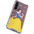 Disney Snow White Character with Floral Pattern Galaxy S23 FE Clear Case