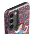 Disney Snow White Character with Floral Pattern Galaxy S23 Plus Pro Case