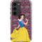 Disney Snow White Character with Floral Pattern Galaxy S23 Pro Case