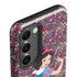 Disney Snow White Character with Floral Pattern Galaxy S23 Pro Case