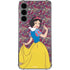 Disney Snow White Character with Floral Pattern Galaxy S24 Plus Clear Case