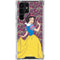 Disney Snow White Character with Floral Pattern Galaxy S24 Ultra Clear Case