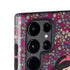 Disney Snow White Character with Floral Pattern Galaxy S24 Ultra Impact Case