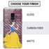 Disney Snow White Character with Floral Pattern Galaxy S9 Skin
