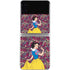 Disney Snow White Character with Floral Pattern Galaxy Z Flip3 5G Skin