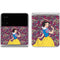 Disney Snow White Character with Floral Pattern Galaxy Z Flip4 5G Skin