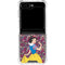 Disney Snow White Character with Floral Pattern Galaxy Z Flip5 5G Clear Case