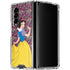 Disney Snow White Character with Floral Pattern Galaxy Z Fold4 5G Clear Case
