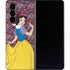Disney Snow White Character with Floral Pattern Galaxy Z Fold4 5G Skin