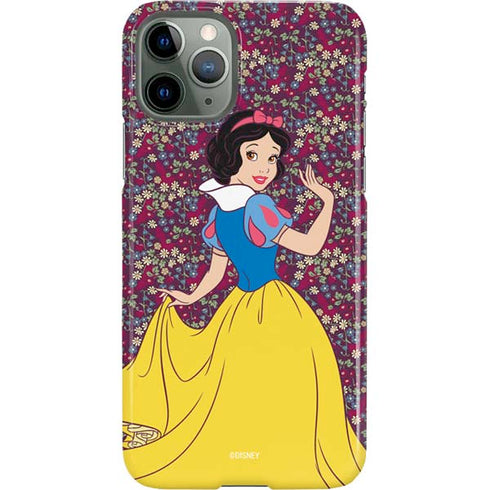 Disney Snow White Character with Floral Pattern iPhone 11 Pro Lite Case