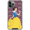 Disney Snow White Character with Floral Pattern iPhone 11 Pro Max Clear Case